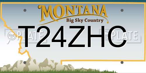 T24ZHC Montana License Plate