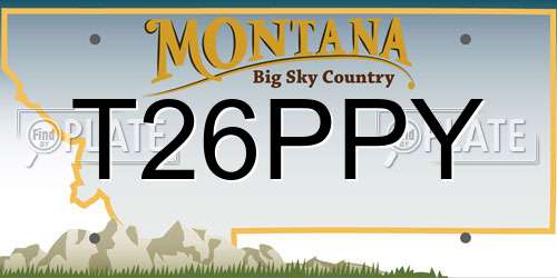 T26PPY Montana License Plate