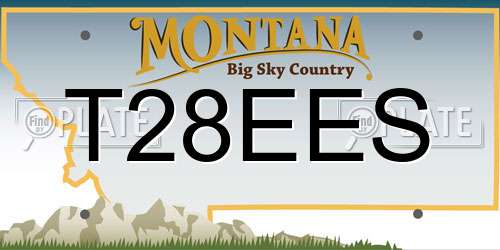 T28EES Montana License Plate