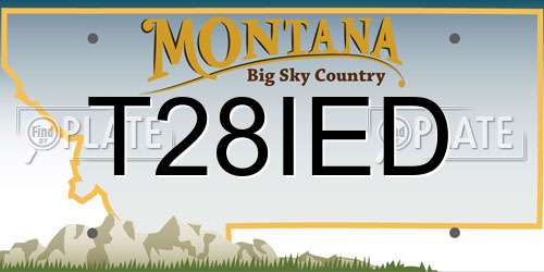 T28IED Montana License Plate