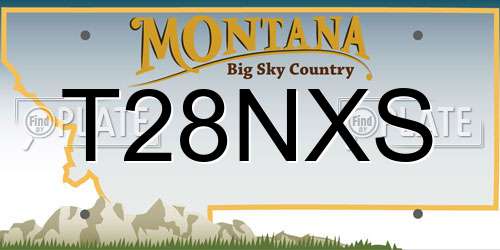 T28NXS Montana License Plate