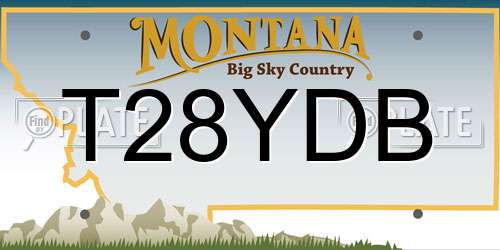 T28YDB Montana License Plate
