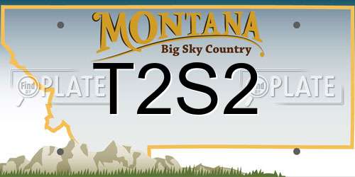 T2S2 Montana License Plate