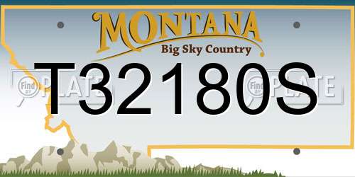 T32180S Montana License Plate