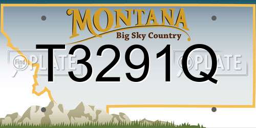 T3291Q Montana License Plate