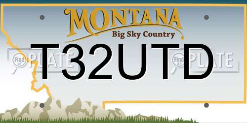 T32UTD Montana License Plate