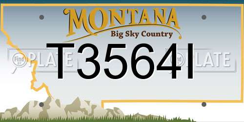 T3564I Montana License Plate