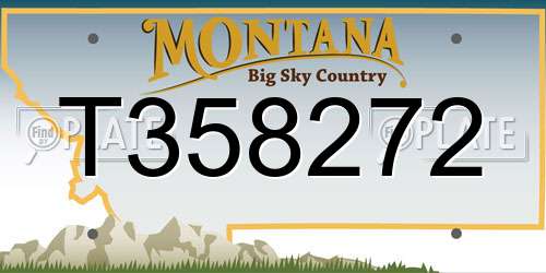 T358272 Montana License Plate