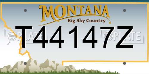 T44147Z Montana License Plate