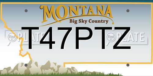 T47PTZ Montana License Plate