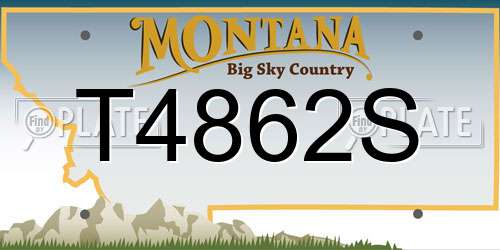 T4862S Montana License Plate