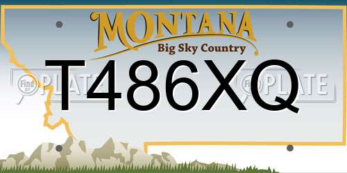 T486XQ Montana License Plate