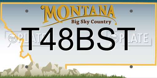 T48BST Montana License Plate