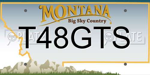 T48GTS Montana License Plate
