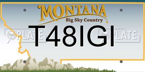 T48IGI Montana License Plate