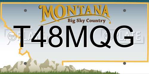 T48MQG Montana License Plate