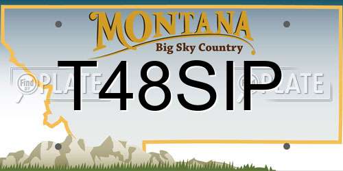 T48SIP Montana License Plate