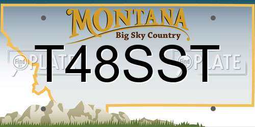 T48SST Montana License Plate
