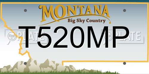 T520MP Montana License Plate
