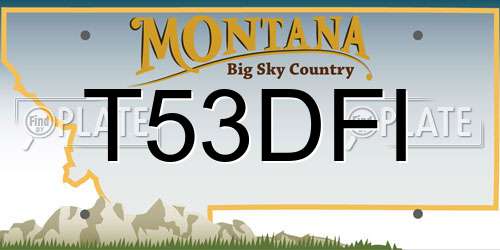 T53DFI Montana License Plate
