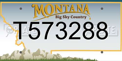 T573288 Montana License Plate