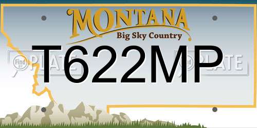 T622MP Montana License Plate