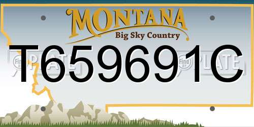 T659691C Montana License Plate