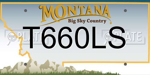 T660LS Montana License Plate