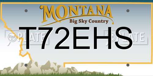 T72EHS Montana License Plate