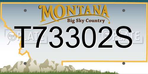 T73302S Montana License Plate
