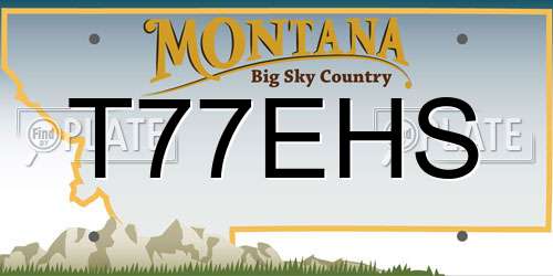 T77EHS Montana License Plate