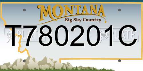 T780201C Montana License Plate