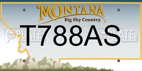T788AS Montana License Plate
