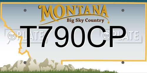 T790CP Montana License Plate