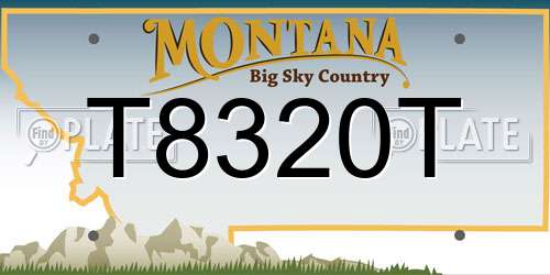 T8320T Montana License Plate