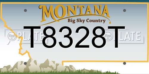 T8328T Montana License Plate