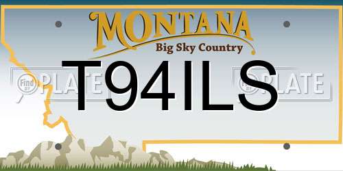 T94ILS Montana License Plate
