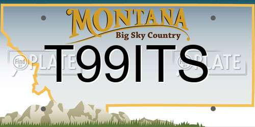 T99ITS Montana License Plate