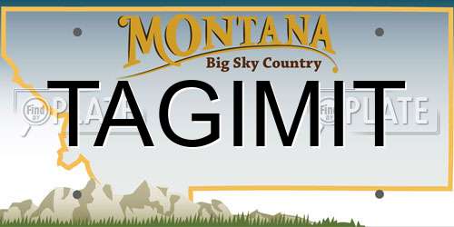 TAGIMIT Montana License Plate