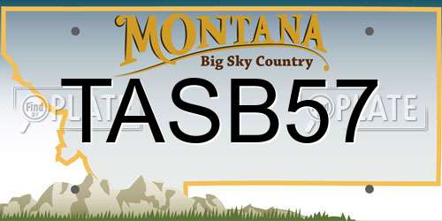 TASB57 Montana License Plate