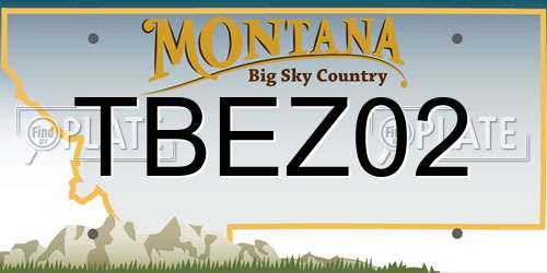 TBEZ02 Montana License Plate