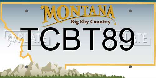 TCBT89 Montana License Plate