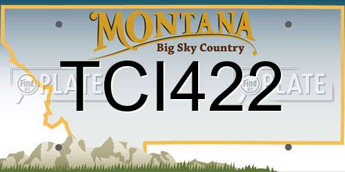 TCI422 Montana License Plate
