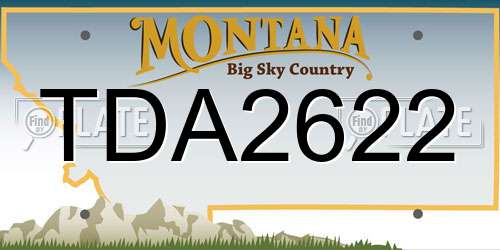 TDA2622 Montana License Plate