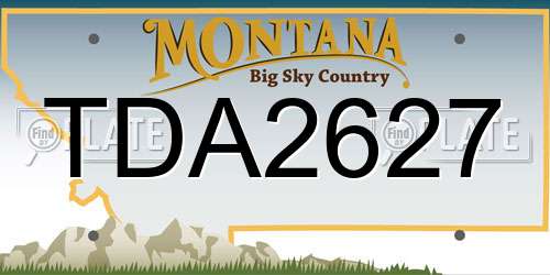 TDA2627 Montana License Plate