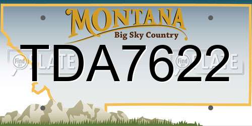TDA7622 Montana License Plate