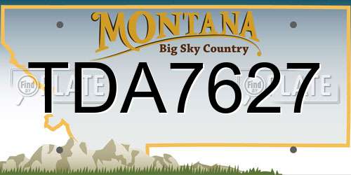 TDA7627 Montana License Plate