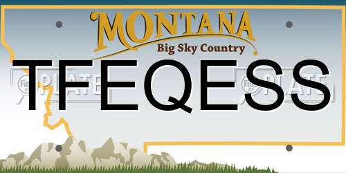 TFEQESS Montana License Plate