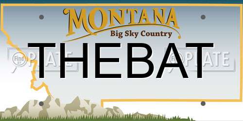THEBAT Montana License Plate