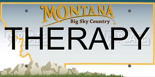 THERAPY Montana License Plate